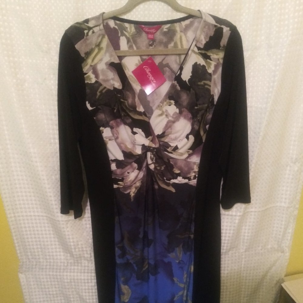 Changes by together,  Women's Midi Dress, Black, size 10